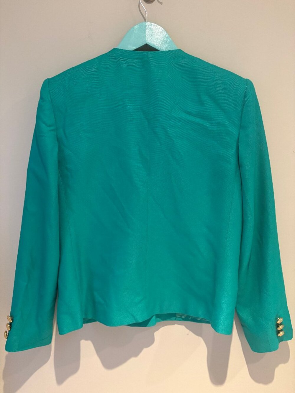 NWT Vintage Green/Teal Skirt Suit - Picture 3 of 8